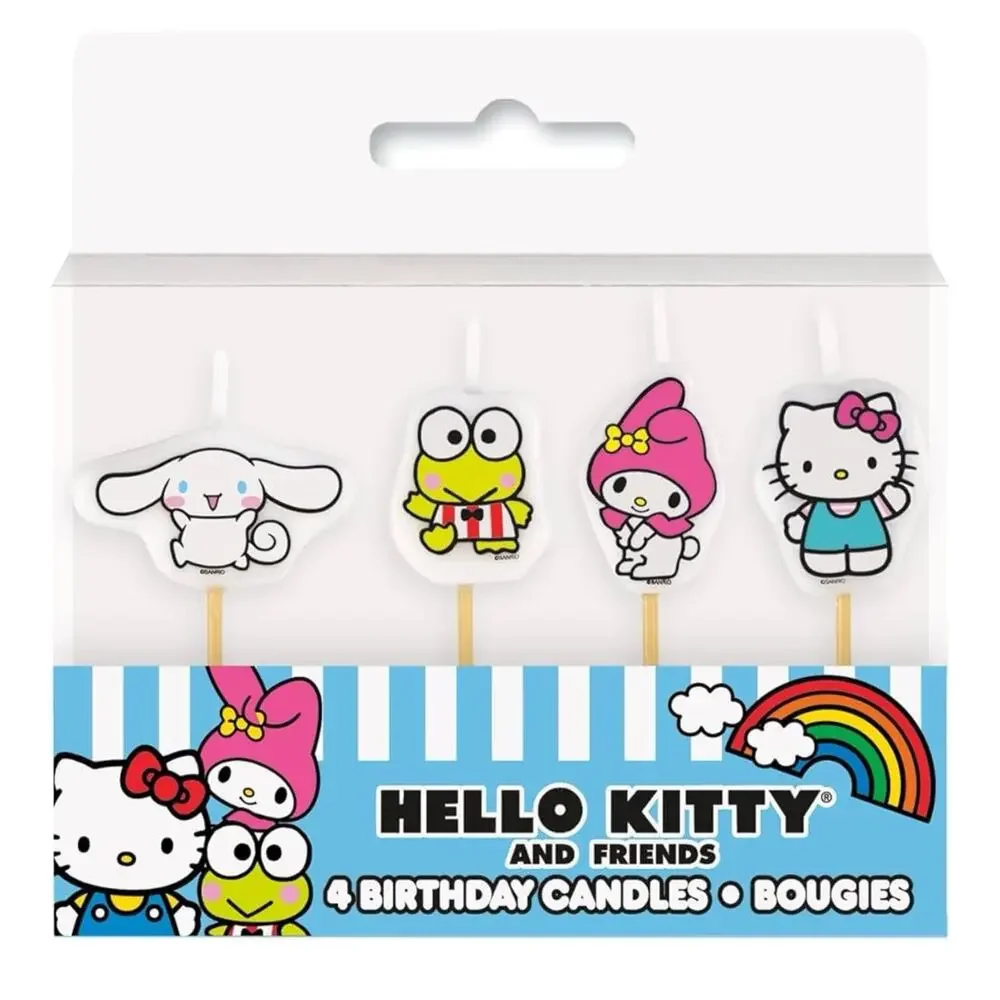 Sanrio Hello Kitty & Friends Birthday Candle 4 Pick Topper My Melody Keroppi